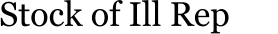 Stock of Ill Repute